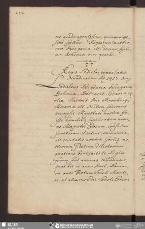 77. Regis Ladislai translatio Nundinarum Ao. 1457.
