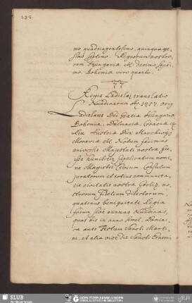 77. Regis Ladislai translatio Nundinarum Ao. 1457.