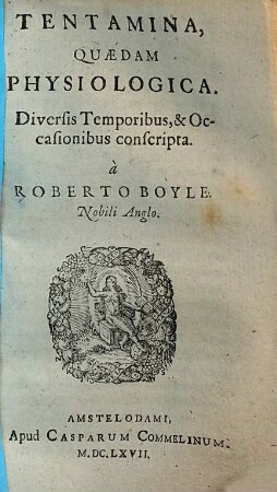 Tentamina, Quaedam Physiologica