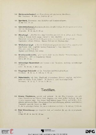 Textilien (Nr. 168-174)