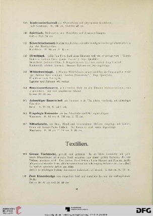 Textilien (Nr. 168-174)