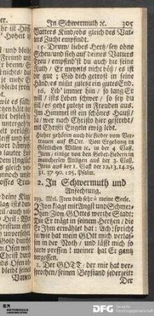 2. In Schwermuth und Anfechtung.