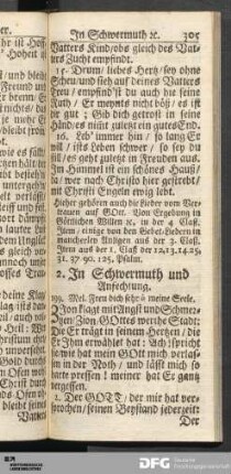 2. In Schwermuth und Anfechtung.