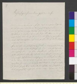 Brief von Rapp, Gottlob Heinrich an Goethe, Johann Wolfgang von