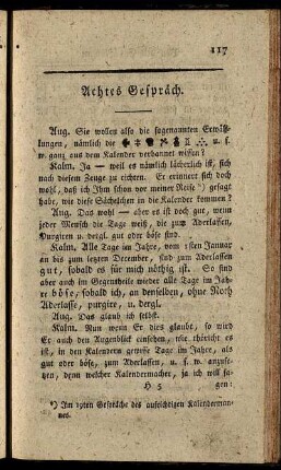 Achtes Gespräch.