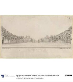 Berlin. Potsdamer Tor. Ansicht von der Feldseite