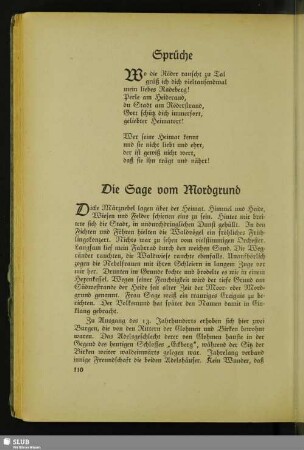 Die Sage vom Mordgrund