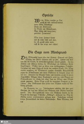 Die Sage vom Mordgrund