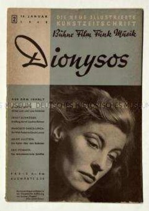 Kunstzeitschrift. Dionysos. 2. Jahrgang 1948