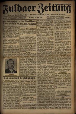 Ausgabe vom Dienstag, den 23. Juli 1929.