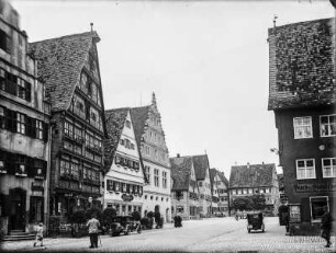 Straßenszene in Beilngrieß : Straßenszene in Beilngrieß. Links das Hotel Deutscher Hof.