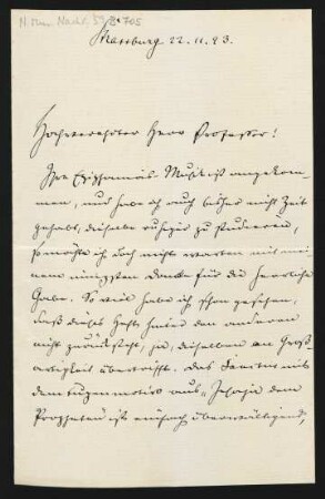 Brief an Heinrich von Herzogenberg : 22.11.1893