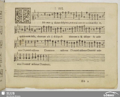 III. Thomas qui dicitur didymus
