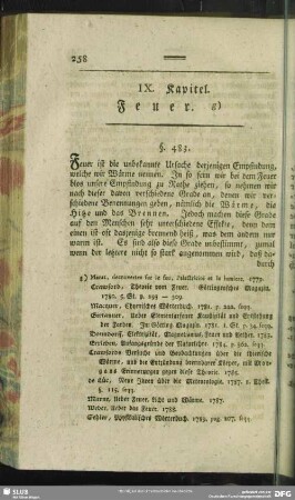 IX. Kapitel. Feuer