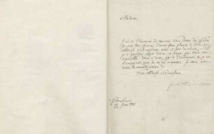 Wladimir Grigorjewitsch Orlow an Karoline Luise von Baden (Sankt Petersburg)