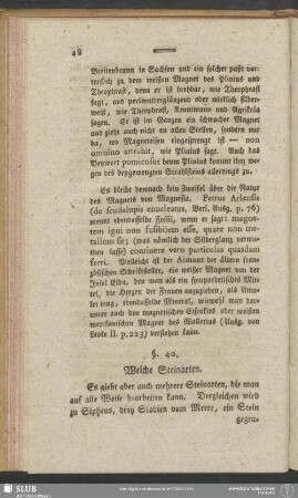 §. 40. Weiche Steinarten