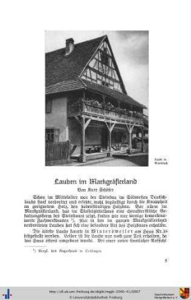 Lauben im Markgräflerland