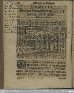 Homilia Uber das Evangelium am XXIII. Sontage nach Trinitatis, Matth. 22. Cap.