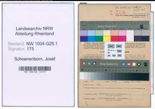 Entnazifizierung Josef Schoenenborn , geb. 16.07.1907 (Viehhaendler)