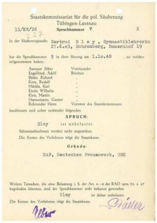 Bley, Gertrud