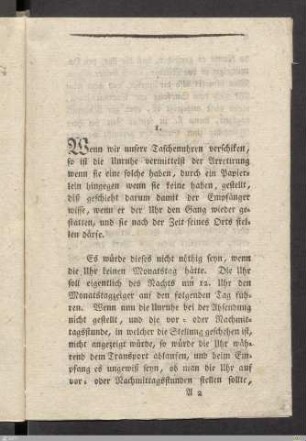 Belehrung (1. bis 18.)