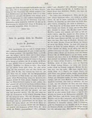 181-184 Ueber die gnostische Sekte der Mandäer