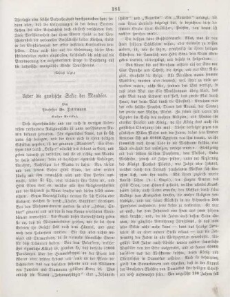 181-184 Ueber die gnostische Sekte der Mandäer