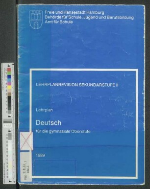 Lehrplan Deutsch für die gymnasiale Oberstufe