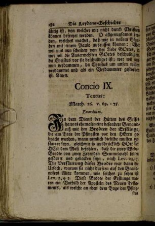 Concio IX. Textus: Matth. 26. v. 69. - 75.