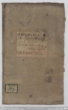 Suites - Mus.2392-N-18 : strings, winds, cemb - e; TWV 55: e 8