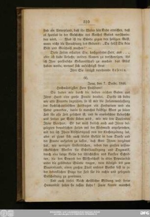 66. [Vom geh. Kirchenrath Hase]