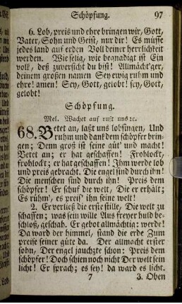 Schöpfung.