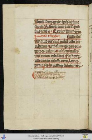 (65v) Nennung des Schreibers (Haupthand) der Hs. (Johannes de Laynsteyn). Direkt angeschlossen: 5 komputistische Verse.