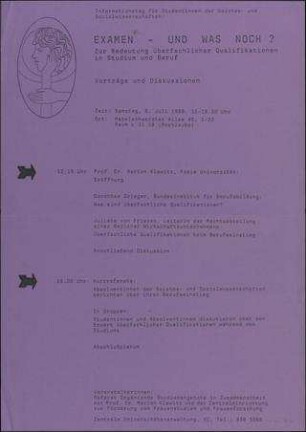 Examen - und was noch? Zur Bedeutung überfachlicher Qualifikationen in Studium und Beruf