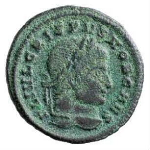 Münze, Follis, Aes 3, 324 - 325 n. Chr.