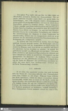 § 3. Affinität