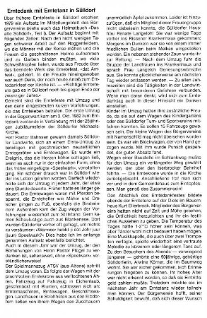 Erntedank mit Erntetanz in Sülldorf
