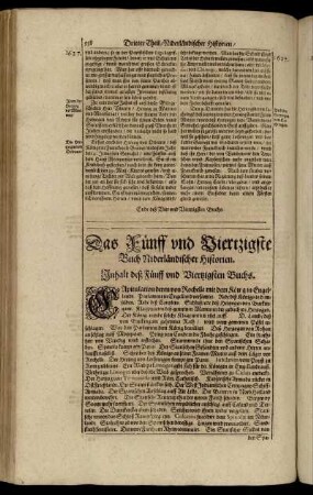 Das Fünff und Viertzigste Buch Niderländischer Historien.