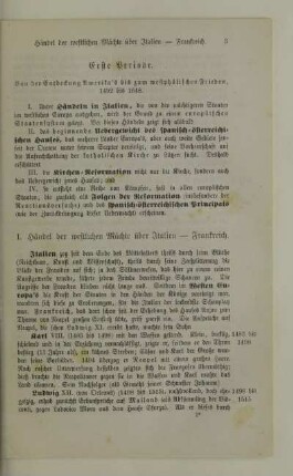 Erste Periode. Von der Entdeckung Amerikas bis zum westphälischen Frieden, 1492 bis 1648