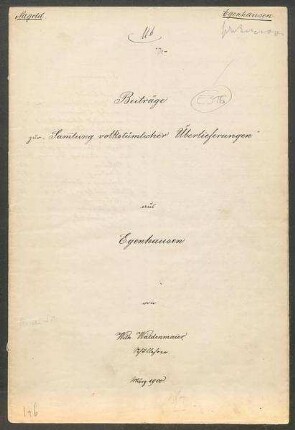 Konferenzaufsatz Egenhausen OA Nagold I