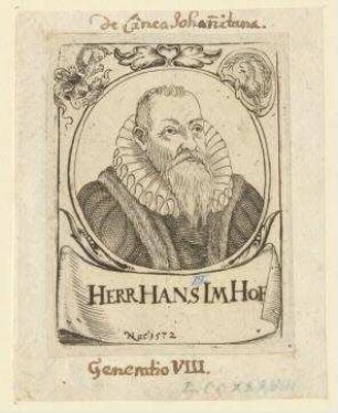 Hans (VIII.) Imhoff; geb. 1572