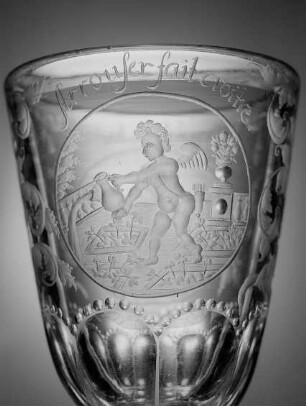 Deckelpokal (mit Cupido-Emblemen) aus Schloß Moritzburg