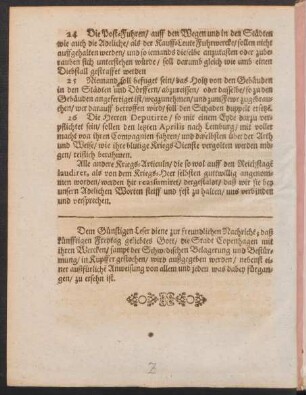 Dem Günstigen Leser ...