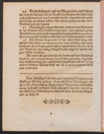 Dem Günstigen Leser ...