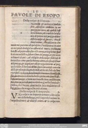Le Favole Di Esopo.
