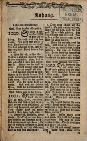 Hannoversches Kirchen-Gesangbuch, nebst einem Anhange, Gebetbuche und den Episteln : Auf Seiner ... Majestät ... Befehl herausgegeben. Mit Königlichem ... Privilegio. (Zum Besten des Calenberg-Grubenhagenschen Waisen-Institus.) Mit stehenden Schriften