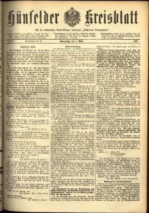 Ausgabe vom Donnerstag, den 04. März 1915.