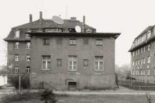 Dresden-Pieschen, Waldstraße 5. Wäscherei (1913-1920, H. Koch) der Palmié-Häuser des Dresdner Spar- und Bauvereins