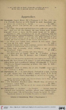 Appendice (Nr. 680 - 723)