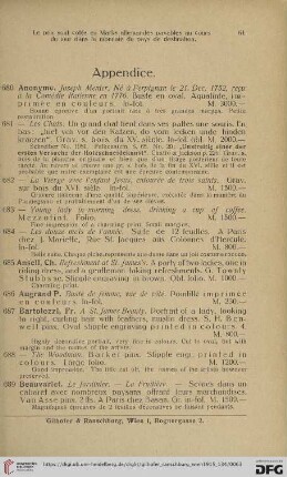 Appendice (Nr. 680 - 723)